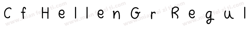 Cf HellenGr Regular字体转换